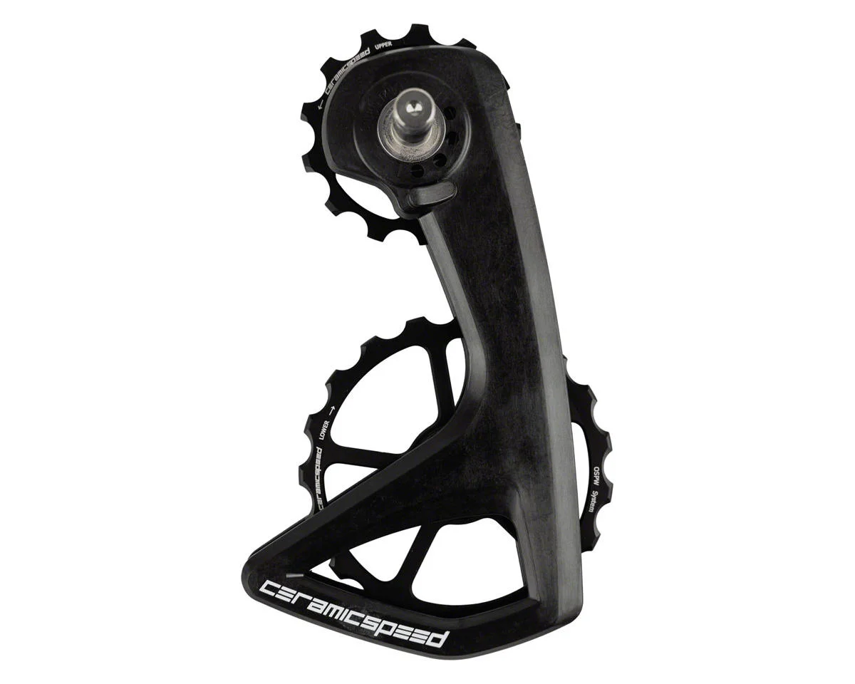 CeramicSpeed OSPW RS Pulley Wheel System for Shimano 105 7150 (Aluminum Pulley) (5 Spoke) (Carbon Cage)